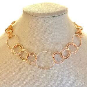 NWT - RSVP Rose Gold Tone Chain Necklace